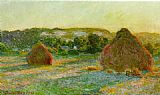 Claude Monet Wall Art - Wheatstacks End of Summer